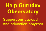 support Gurudev Observatory
